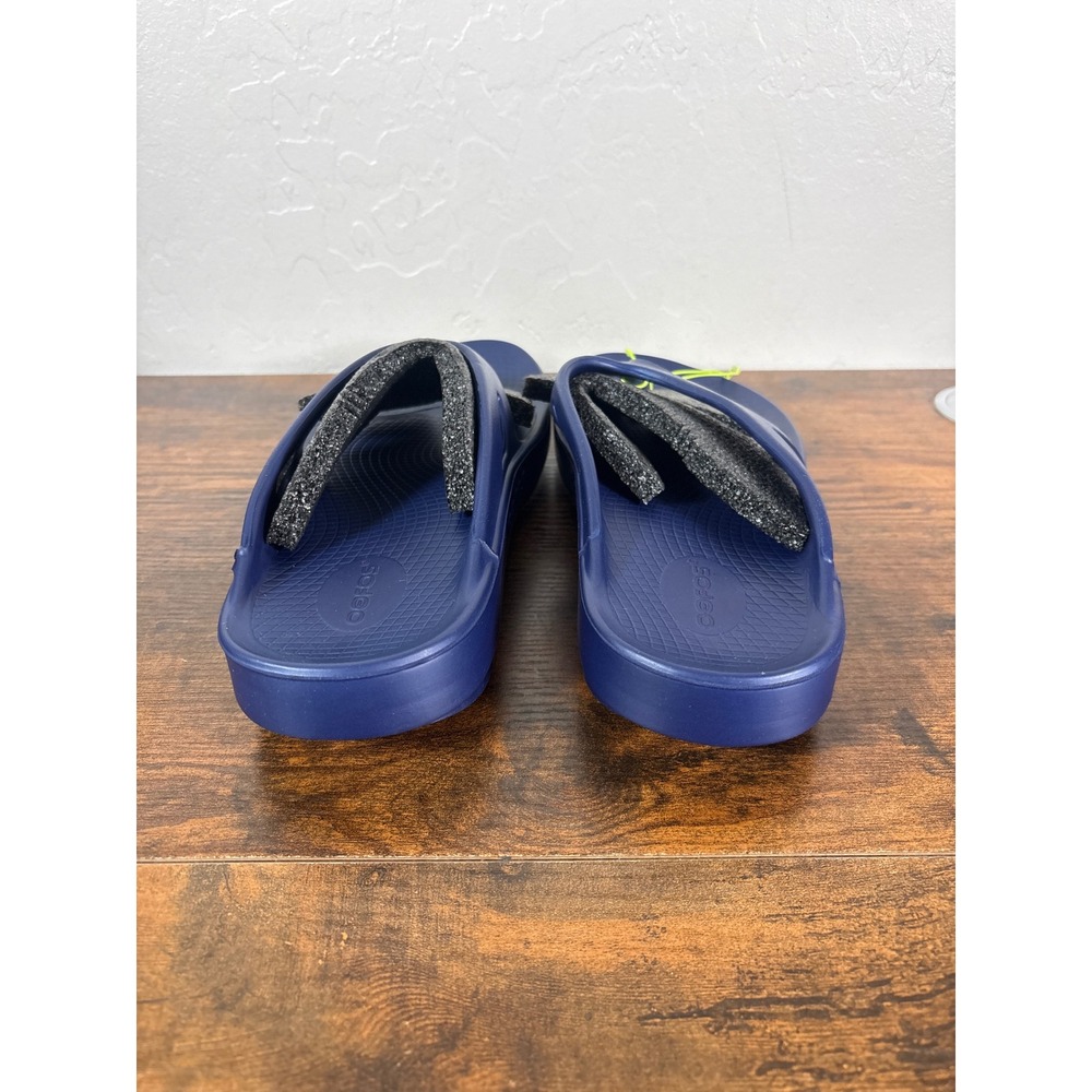 Oofos OOriginal Unisex Navy Recovery Sandal M10 W12 Style 1000 NWT - Picture 5 of 8